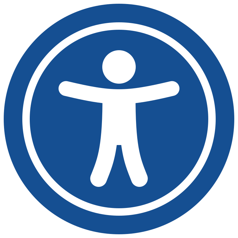 Digital Accessibility Logo in Blue Color